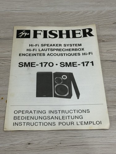Fisher sme 170 - sme-170, sme-171
